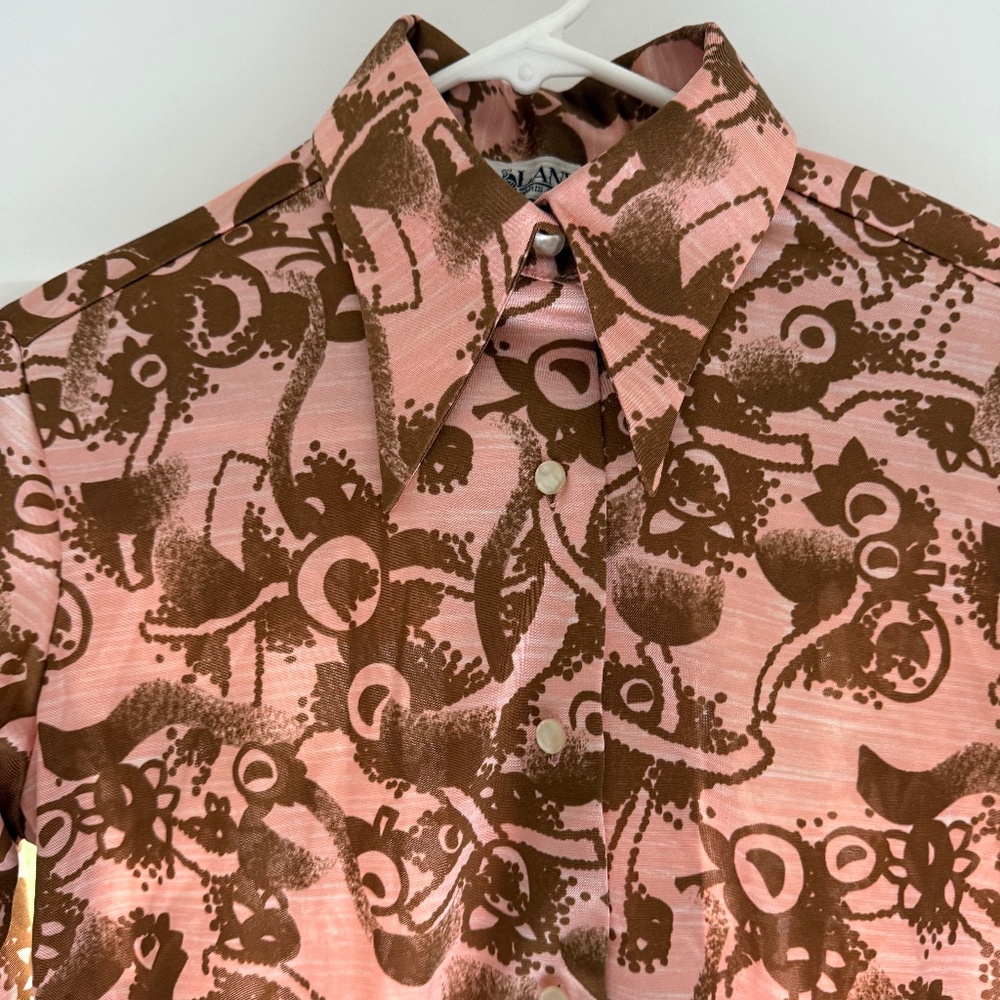 Vintage Lanvin Button Front Blouse